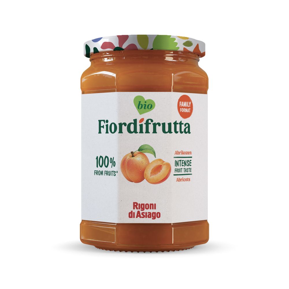 Fiordifrutta Abrikozenjam biologisch 600 gram