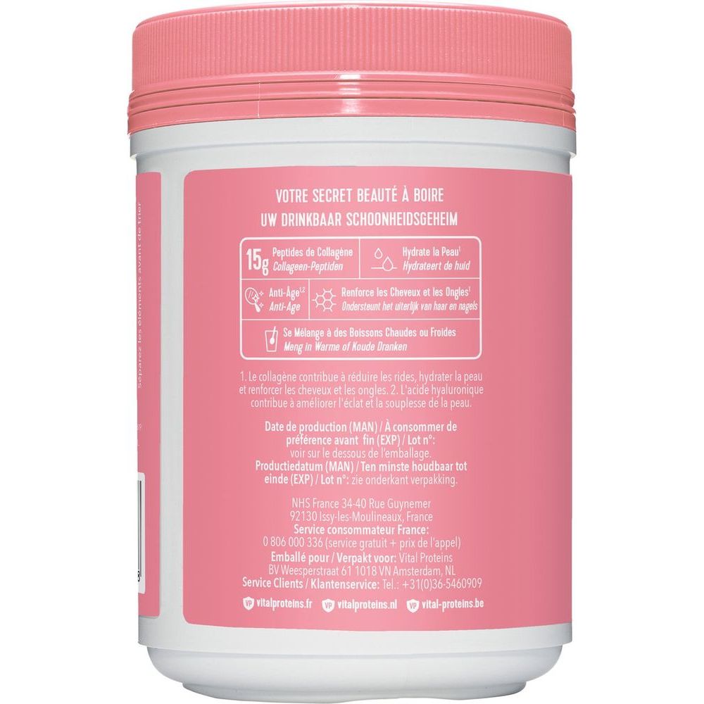 Vital Proteins Collageen Beauty Aardbei Citroen 271 gram