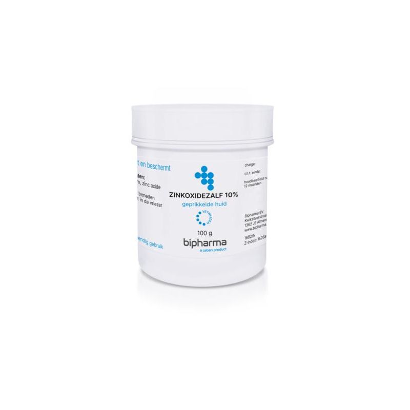 Bipharma Zinkoxidezalf 10% 100 gram