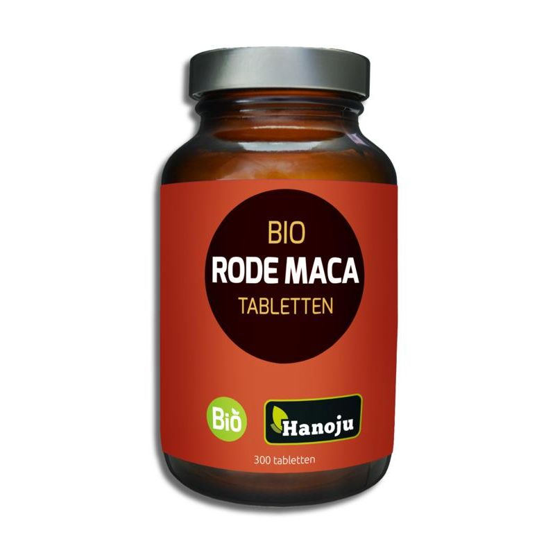 Hanoju rode maca biologisch 300 tabletten