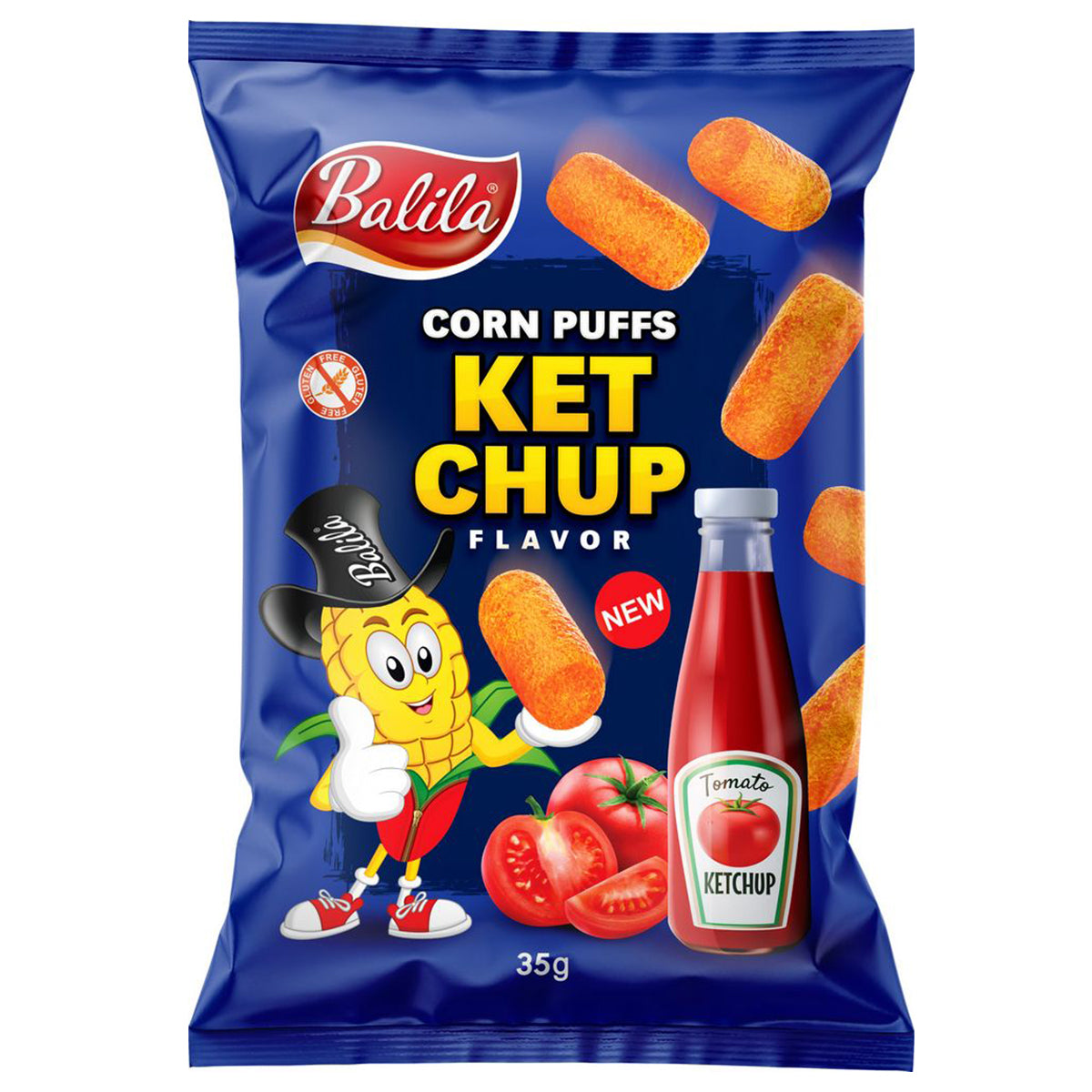 Balila Corn puffs ketchup 35 gram