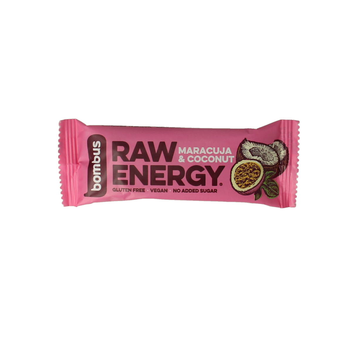 Bombus Raw energy bar maracuja & coconut 50 gram