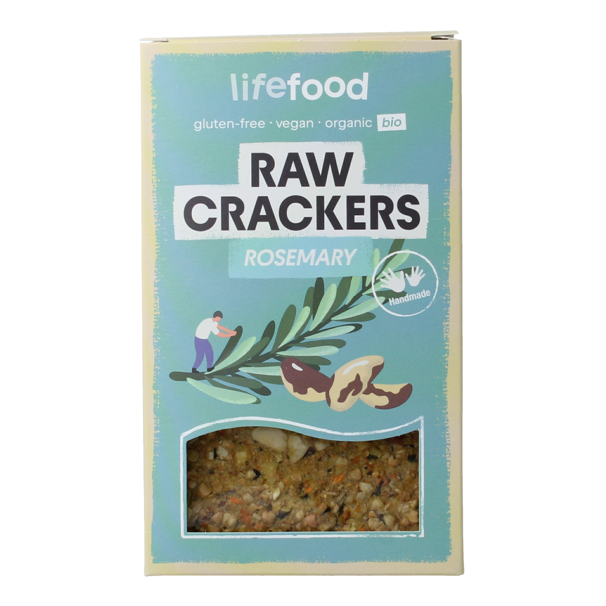 Lifefood Life crackers rozemarijn raw biologisch 90 gram