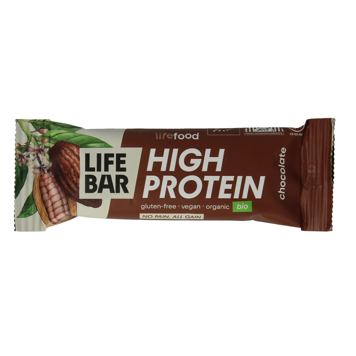 Lifefood Lifebar proteine chocolade biologisch 40 gram