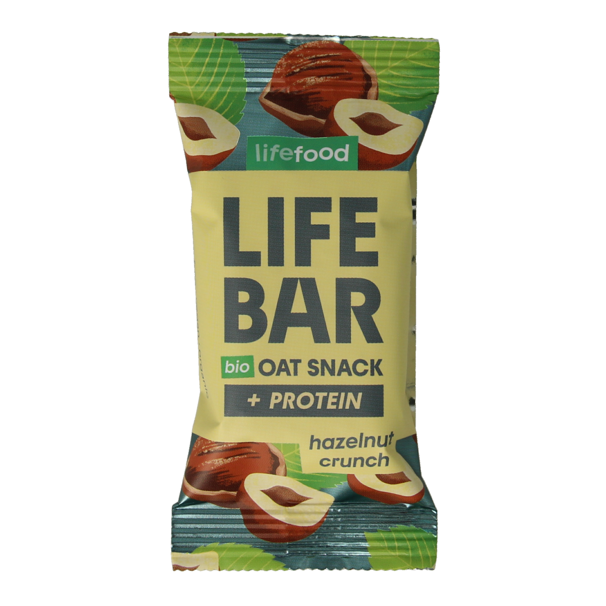 Lifefood Lifebar oatsnack proteine hazelnoot crunch biologisch 40 gram