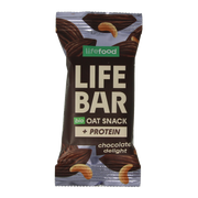 Lifefood Lifebar oatsnack proteine chocolate delight biologisch 40 gram
