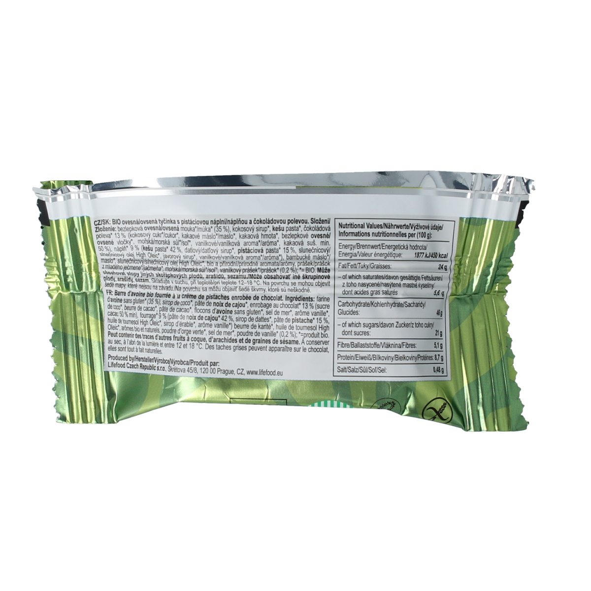 Lifefood Cake pistachio vanilla 35 gram