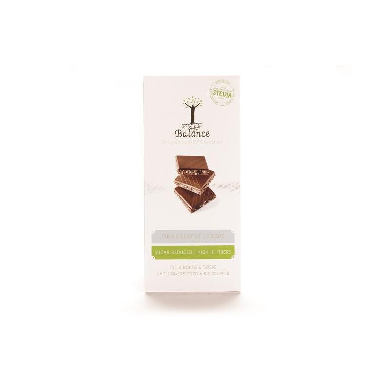 Balance Choco stevia tabletten melk/kokoscreme 85 gram
