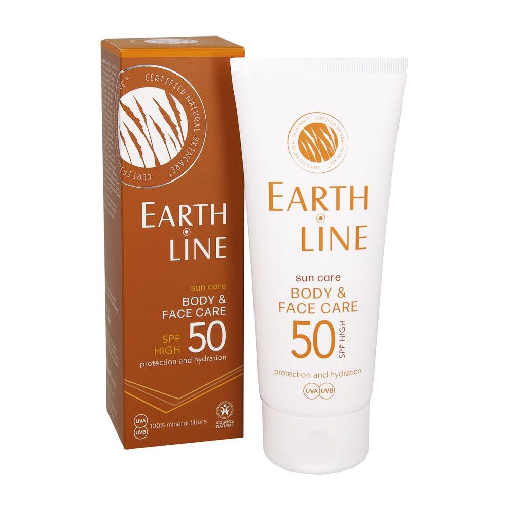 Earth Line Sun body & face care spf50 biologisch 100 ml