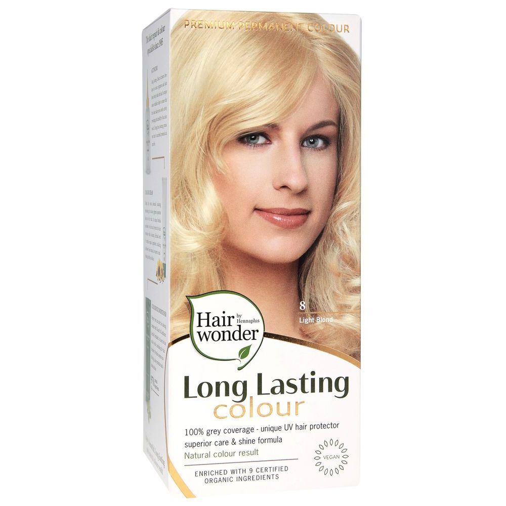 Henna Plus Long lasting colour 8 light blond 100 ml