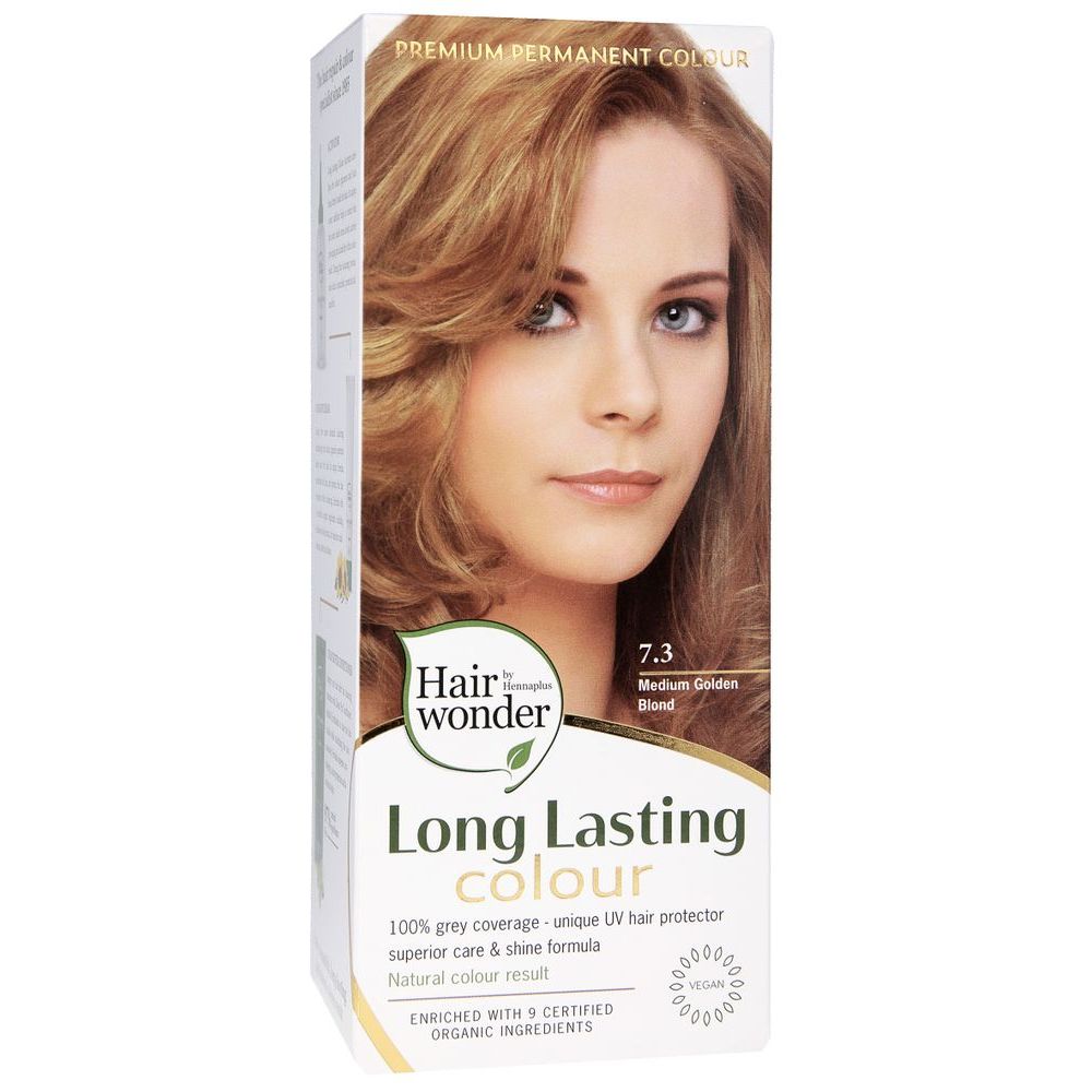Henna Plus Long lasting colour 7.3 medium golden blond 100 ml