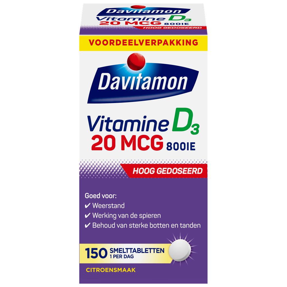 Davitamon Vitamine D 30 mg 150 smelttabletten