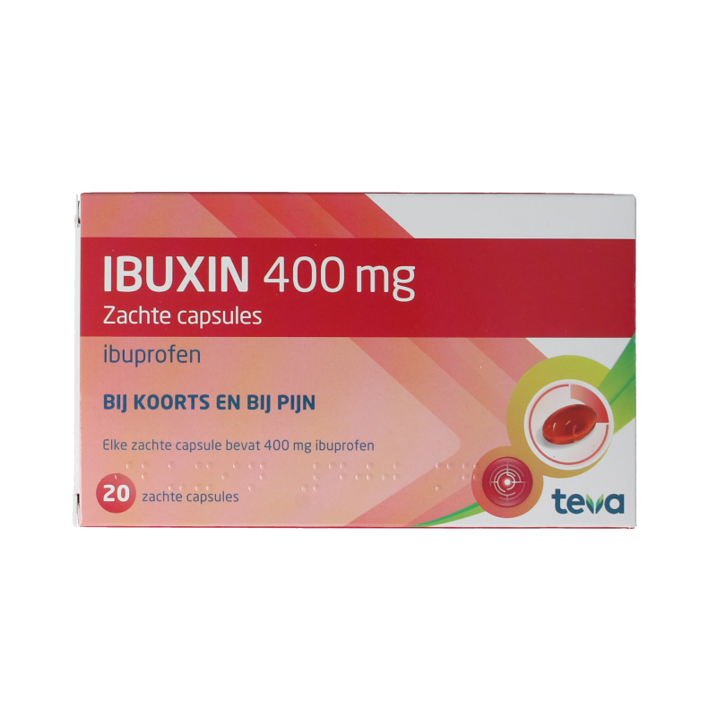 Teva Ibuxin 400 mg 20 capsules