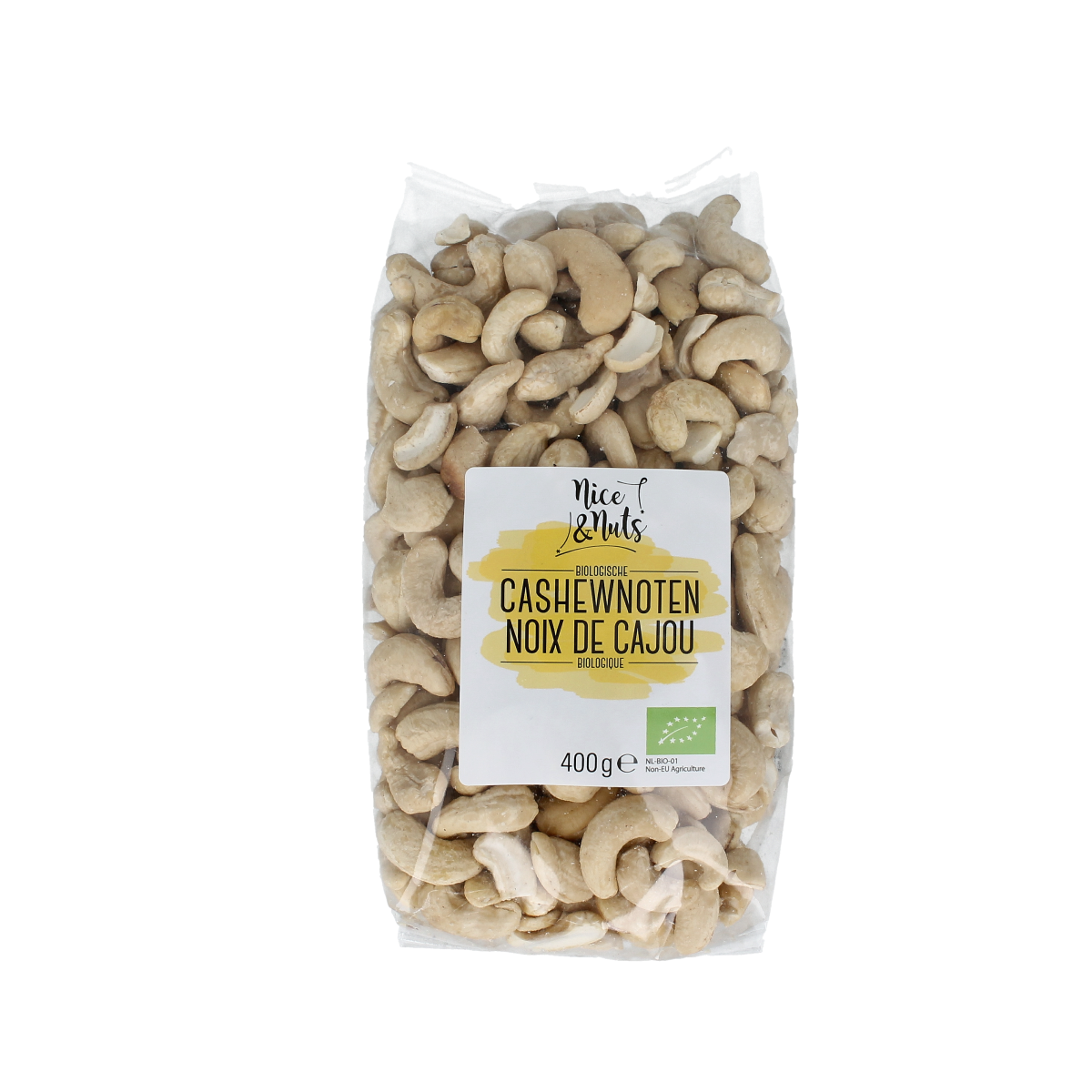 Nice & Nuts Cashewnoten biologisch 400 gram