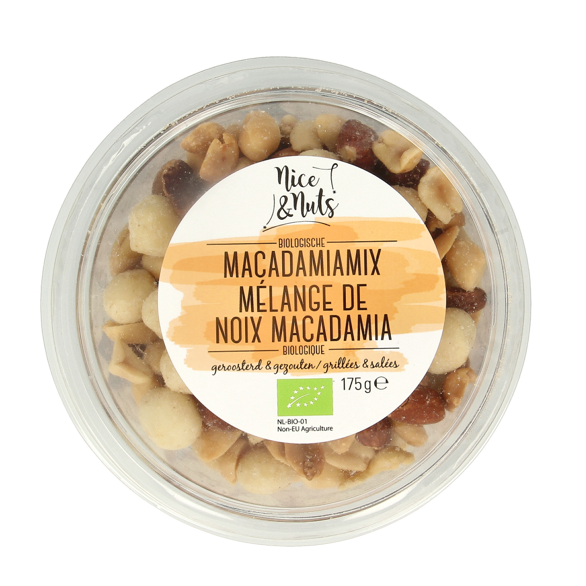 Nice & Nuts Macadamia mix met zeezout 175 gram