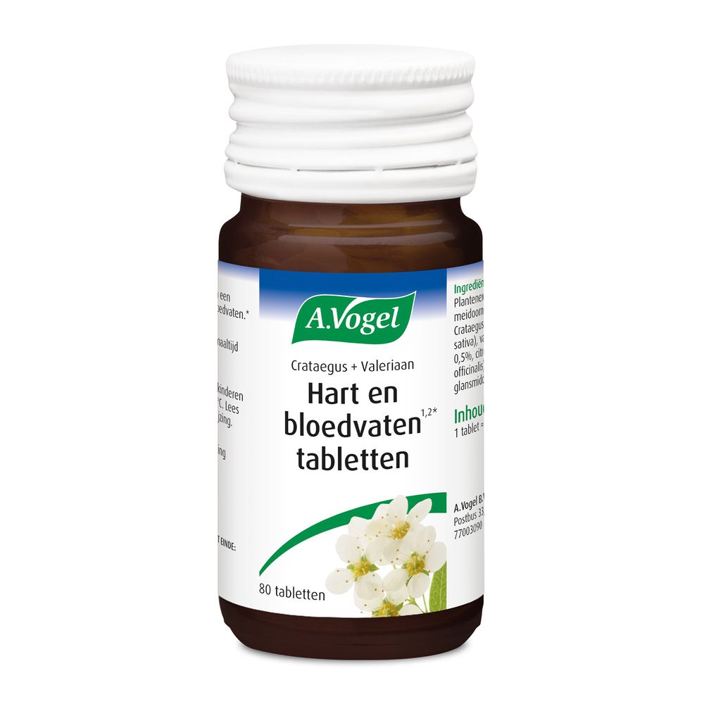 A.Vogel Crataegus + valeriaan 80 tabletten
