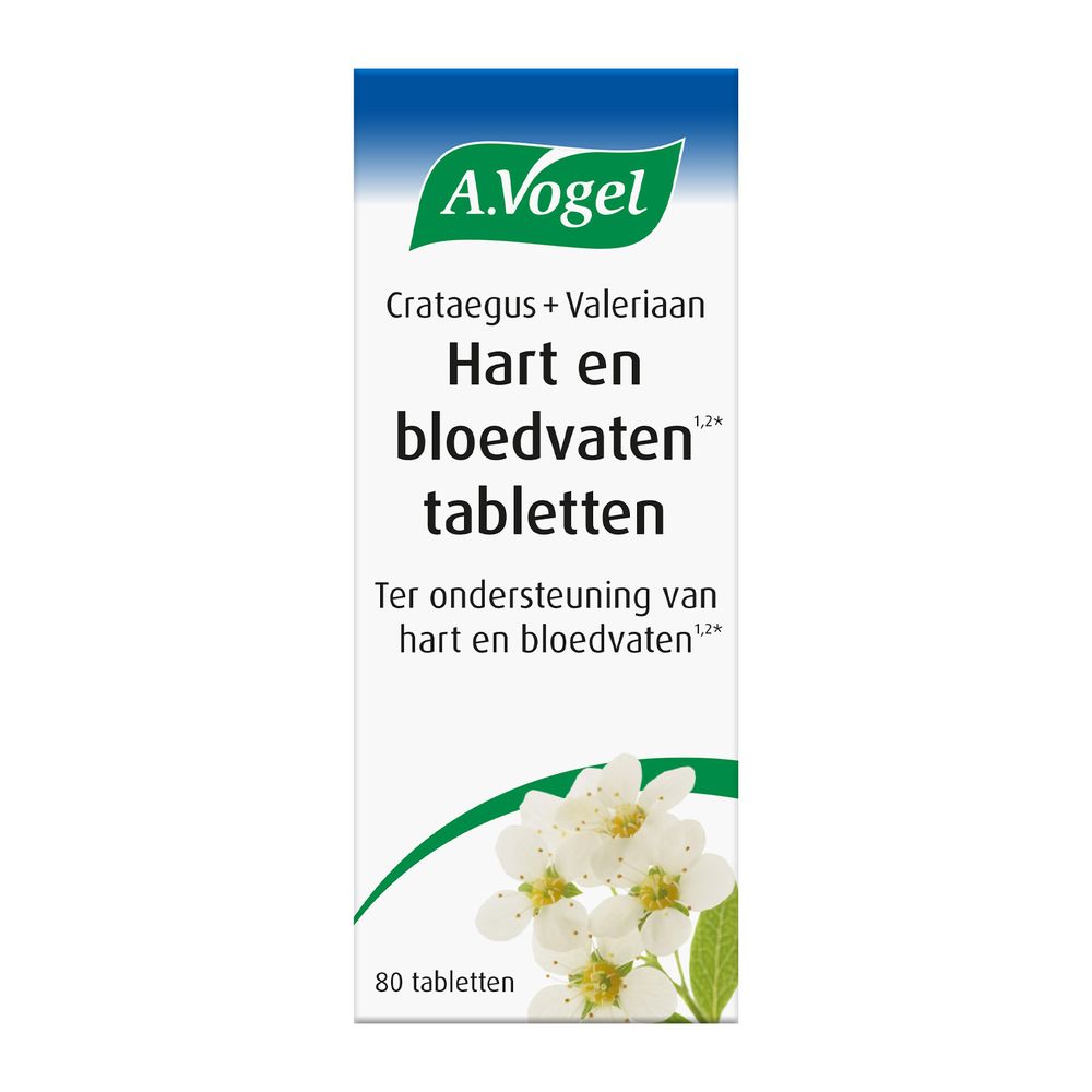 A.Vogel Crataegus + valeriaan 80 tabletten