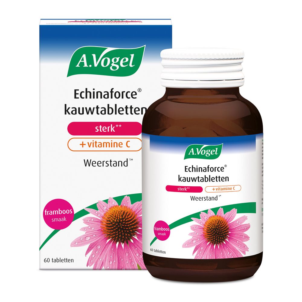 A.Vogel Echinaforce kauwtablet sterk + vitamine C 60 kauwtabletten