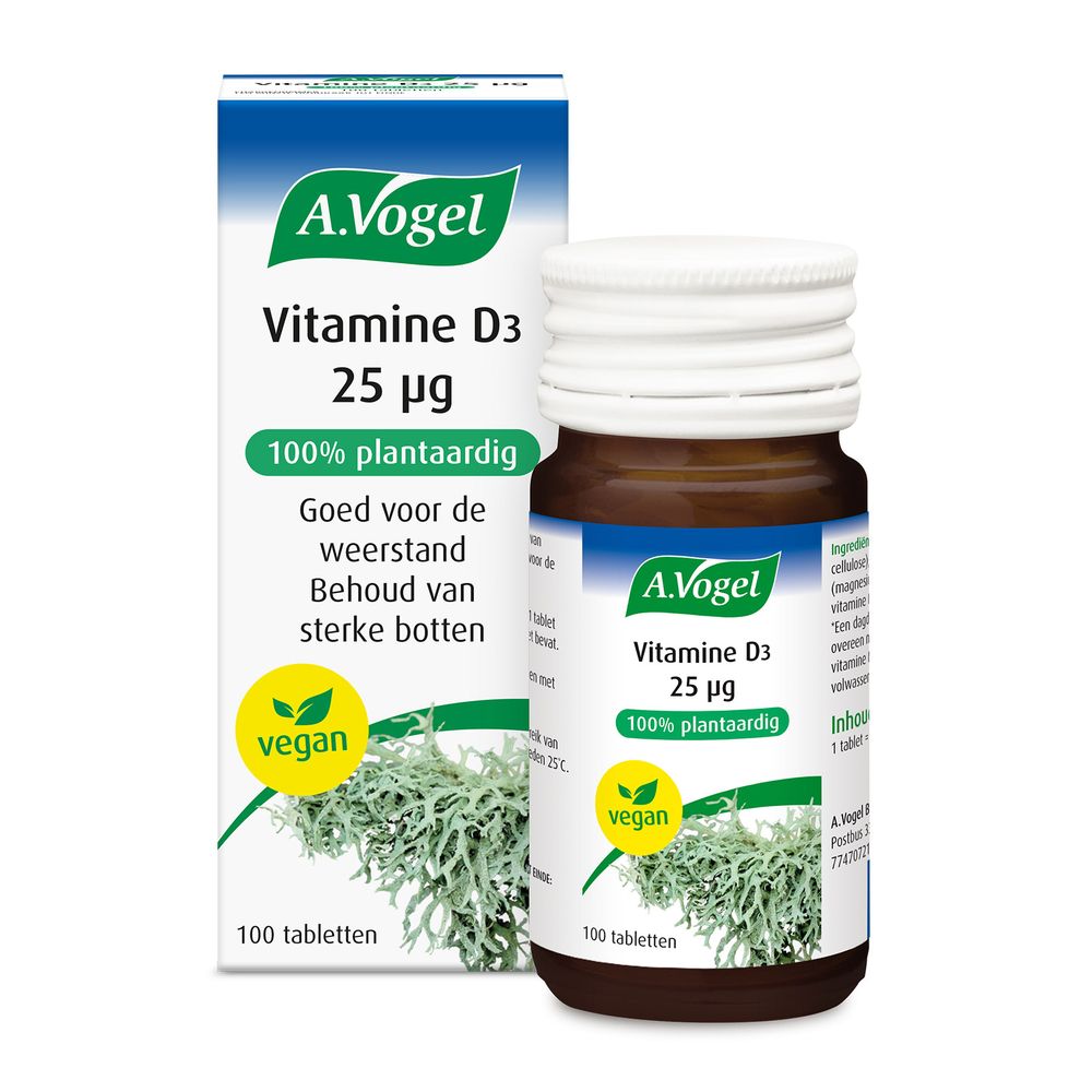 A.Vogel Vitamine D3 25ug 100 tabletten