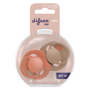 Difrax Lovi Dynamic Fopspeen 18+m Granola/Orange 2 stuks