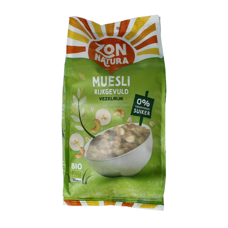 Zonnatura Muesli rijk gevuld bio 475 gram