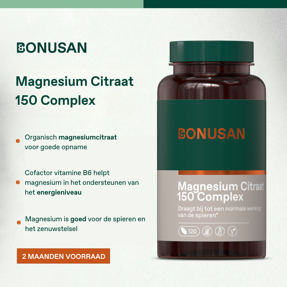 Bonusan Magnesium Citraat 150 mg Complex 120 tabletten