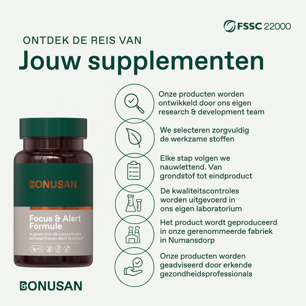 Bonusan Focus en Alert formule 40 capsules