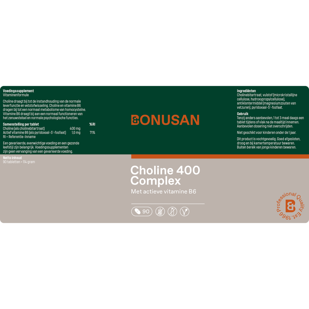 Bonusan Choline 400 Complex 90 tabletten