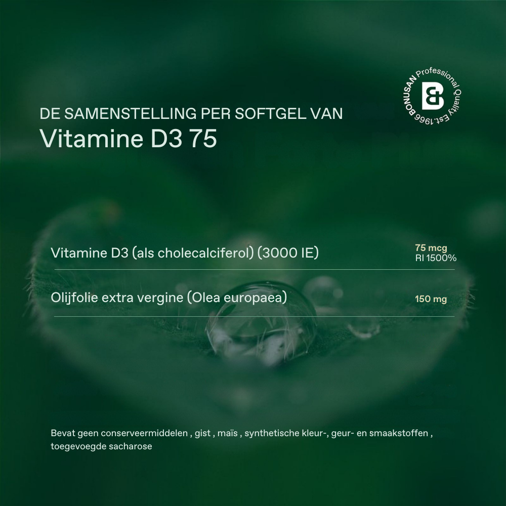 Bonusan Vitamine D3 75 mcg