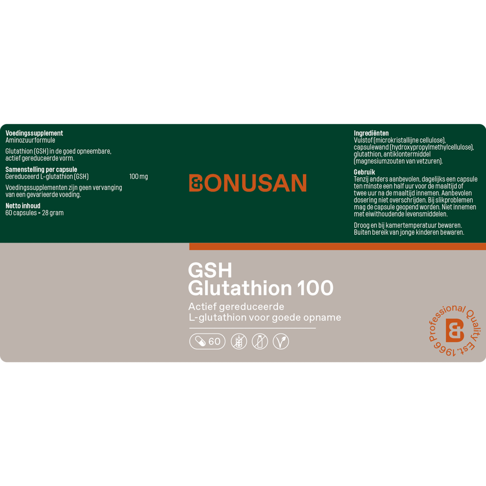 Bonusan GSH glutathion 100 60 capsules