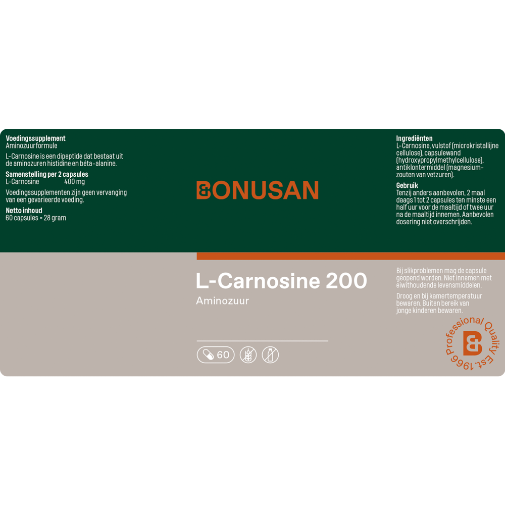 Bonusan L-Carnosine 200 60 vcaps