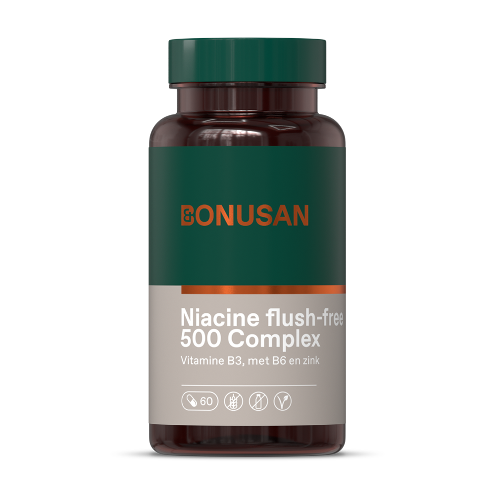 Bonusan Niacine Flush-Free 500 Complex 60 vcaps