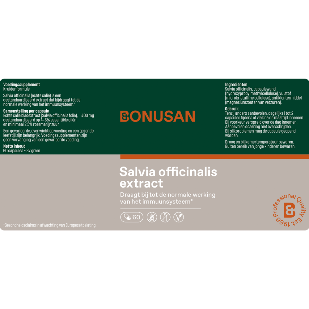 Bonusan Salvia officinalis 60 vcaps