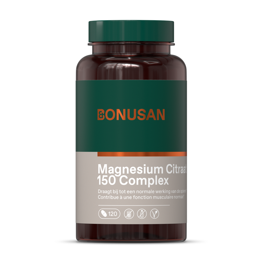 Bonusan Magnesium Citraat 150 mg plus België 120 tabletten