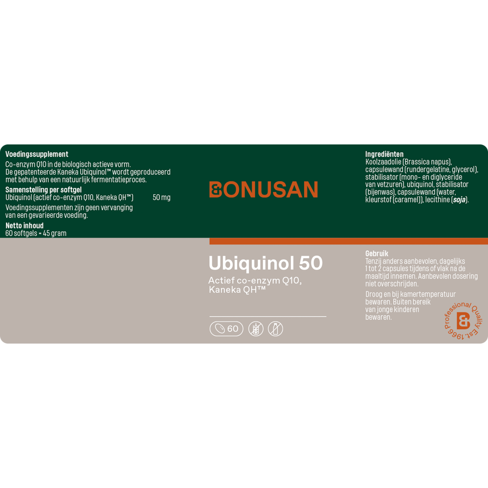 Bonusan Ubiquinol Q10 50 60 capsules