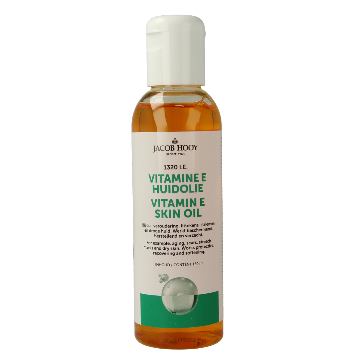 Jacob Hooy Vitamine E huidolie 150 ml