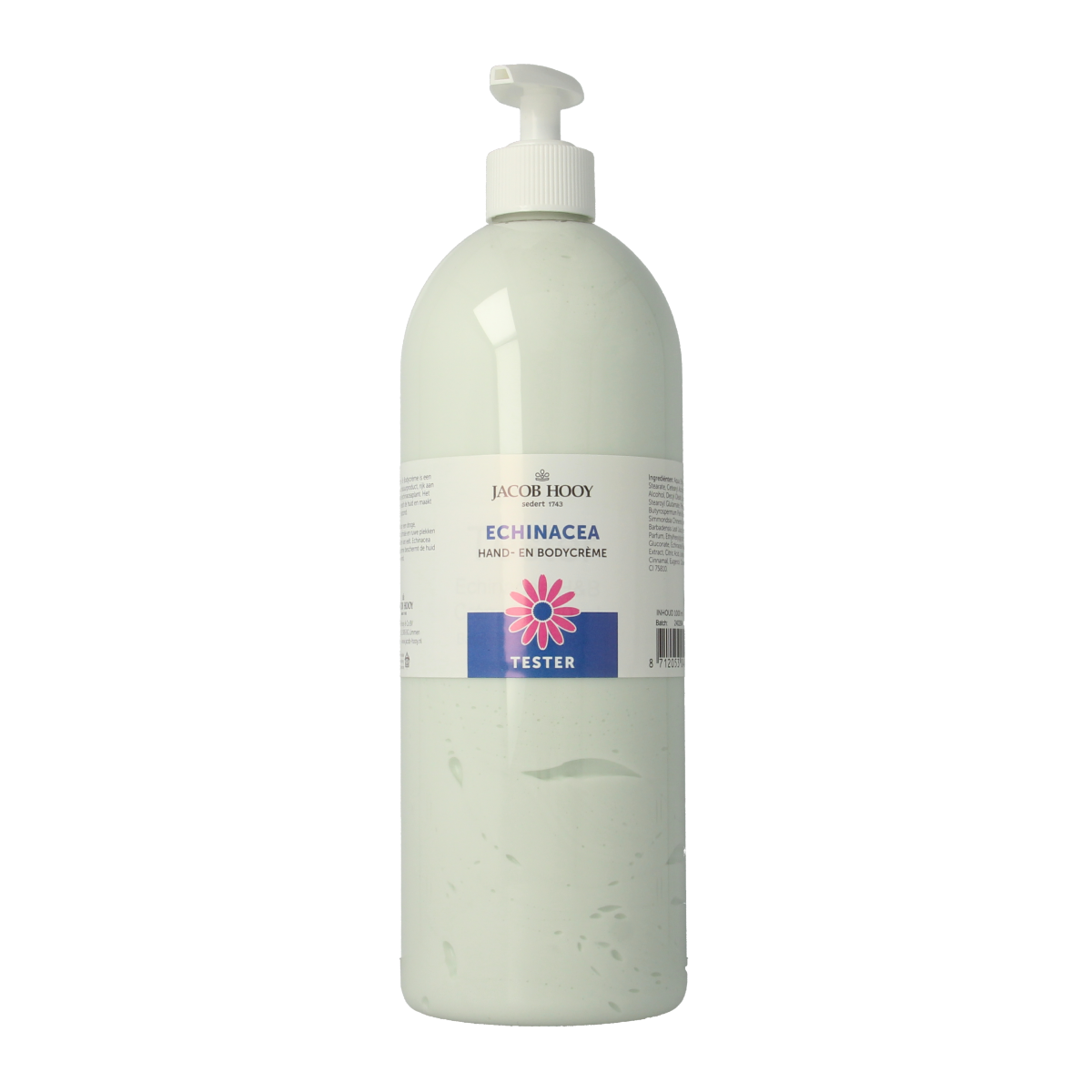 Jacob Hooy Echinacea hand & body creme tester 1 liter
