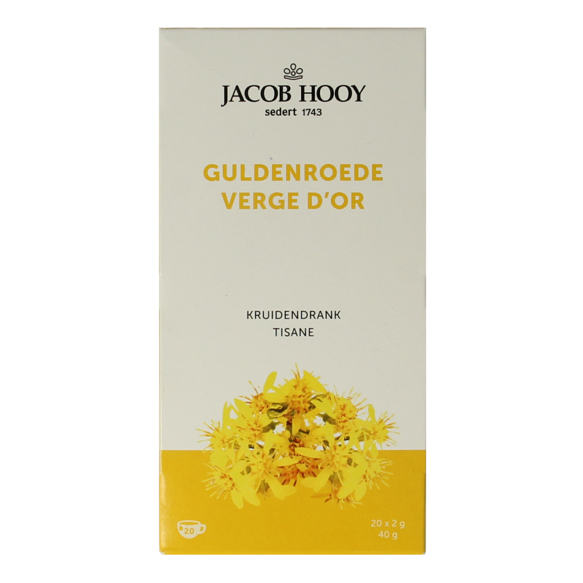 Jacob Hooy Guldenroede thee 20 zakjes