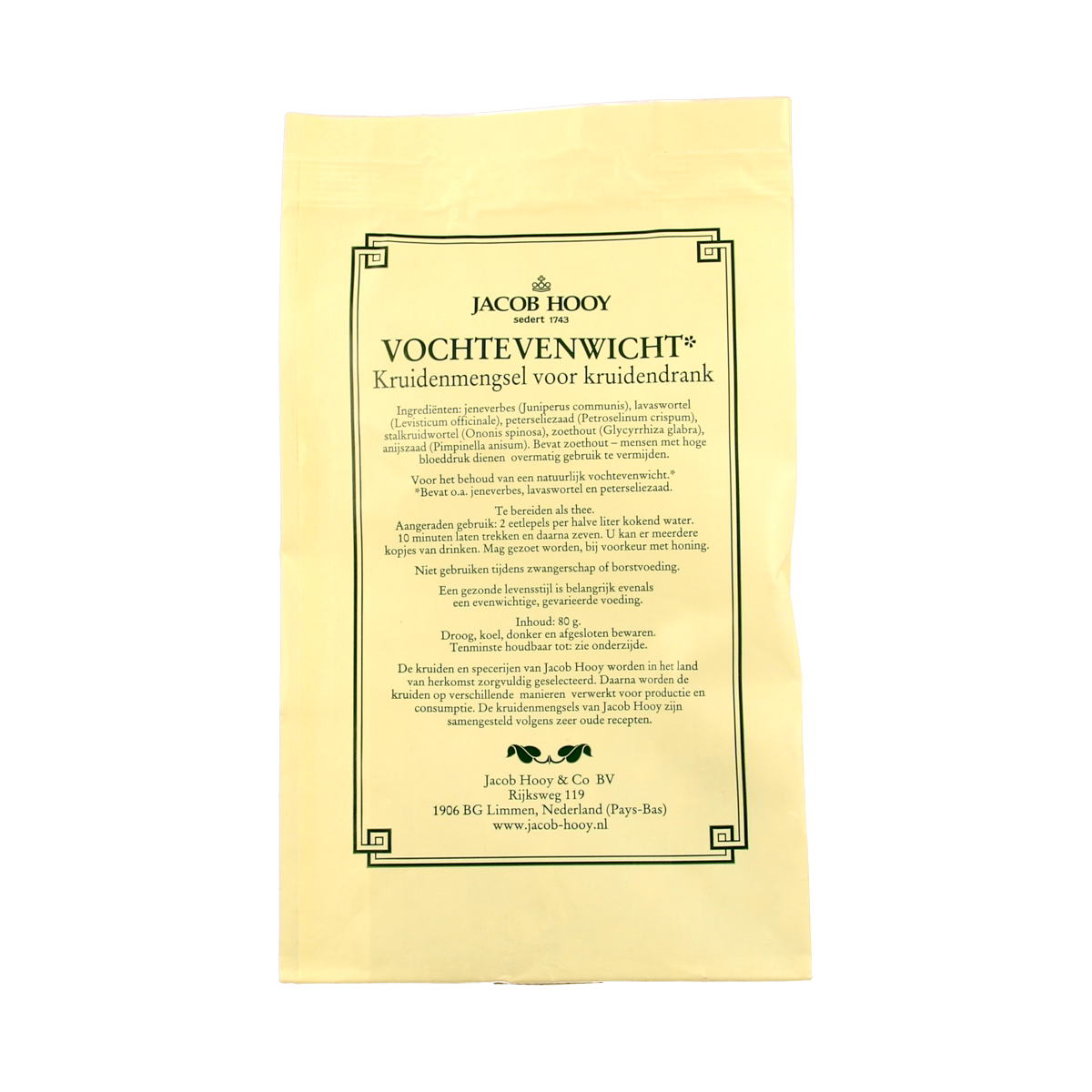 Jacob Hooy Vochtevenwicht 80 gram