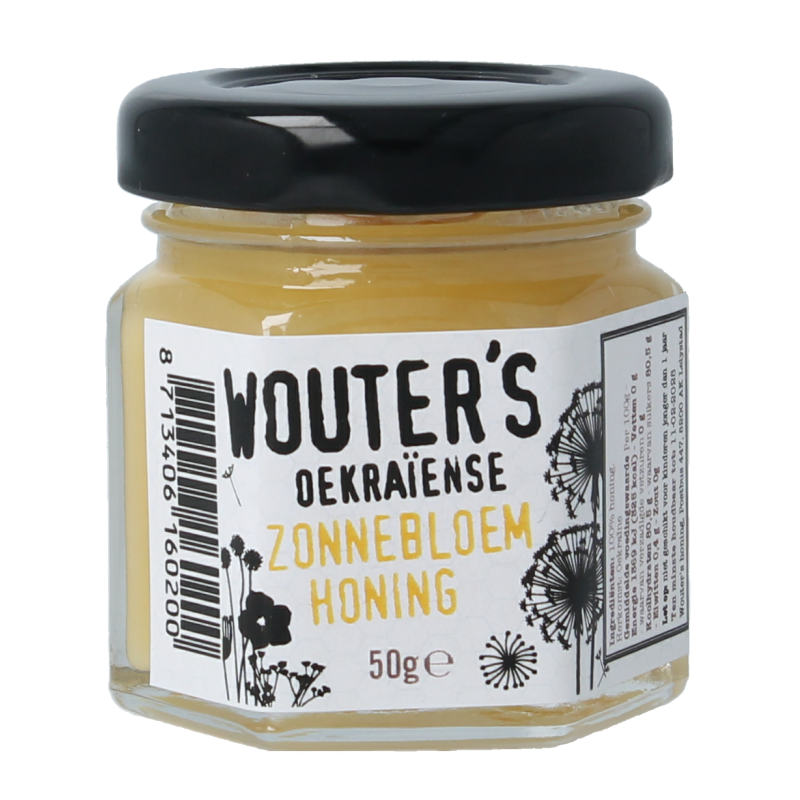 de Traay Wouters Oekraiense zonnebloemhoning 50 gram