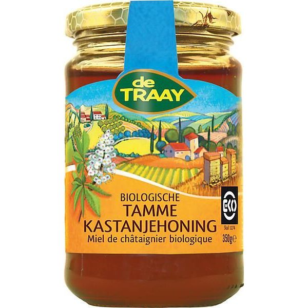 De Traay Kastanjehoning tamme 350 gram