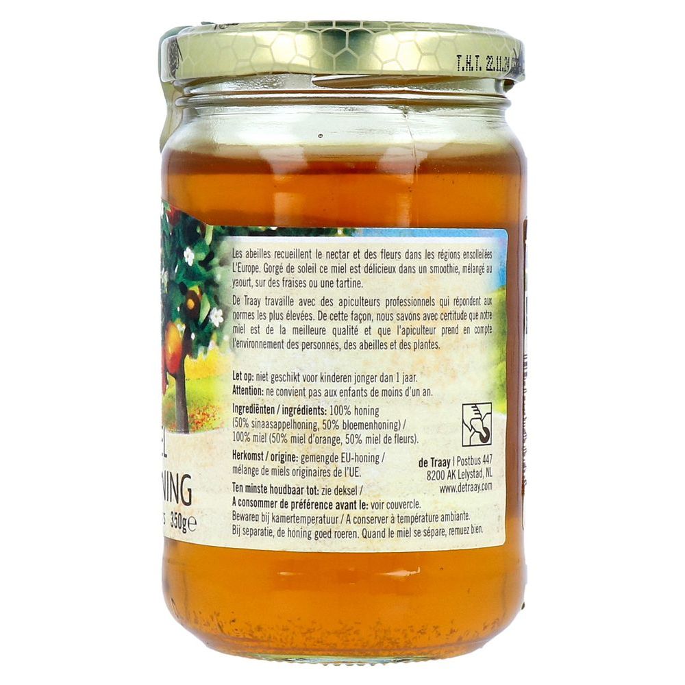De Traay Sinaasappel & bloemenhoning 350 gram