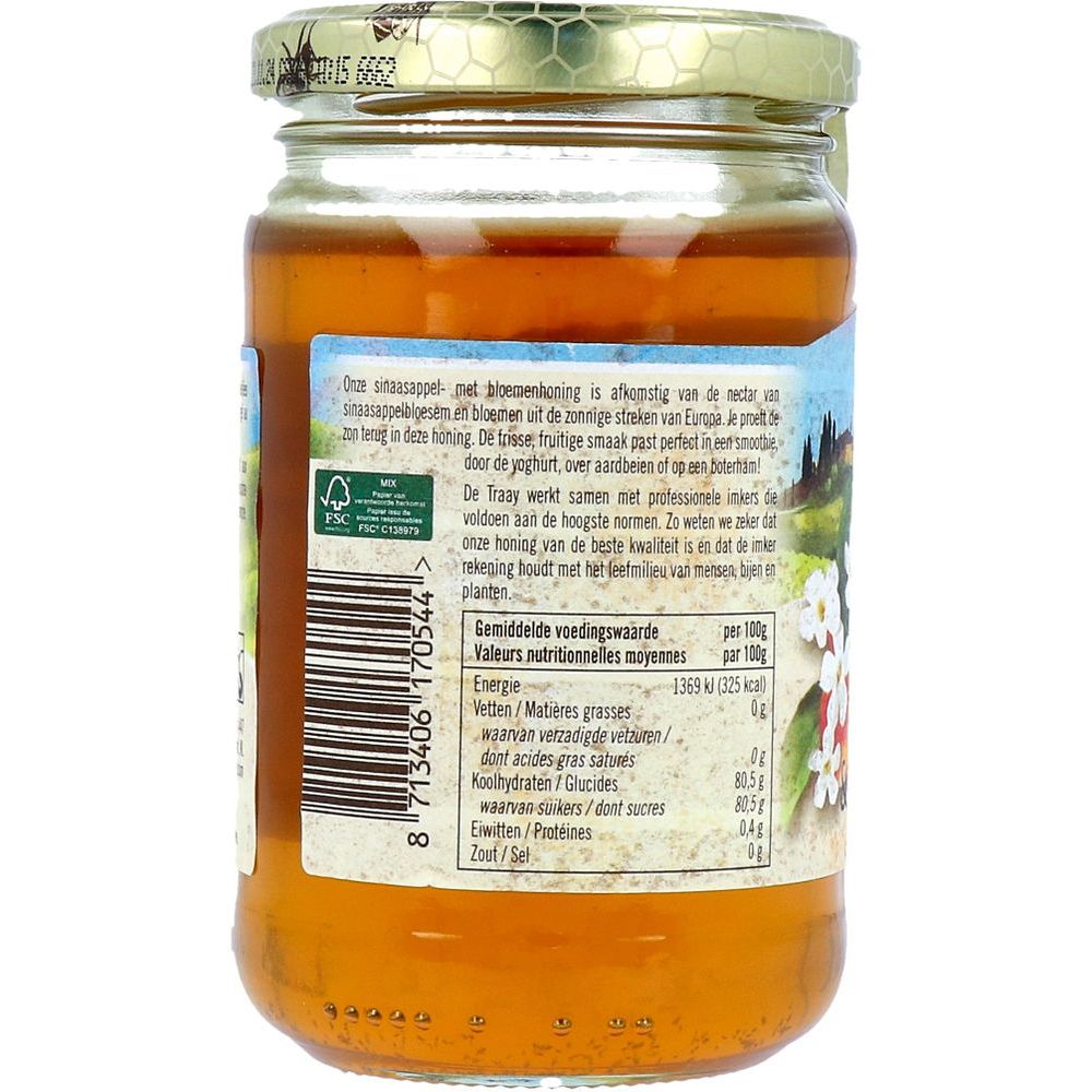 De Traay Sinaasappel & bloemenhoning 350 gram