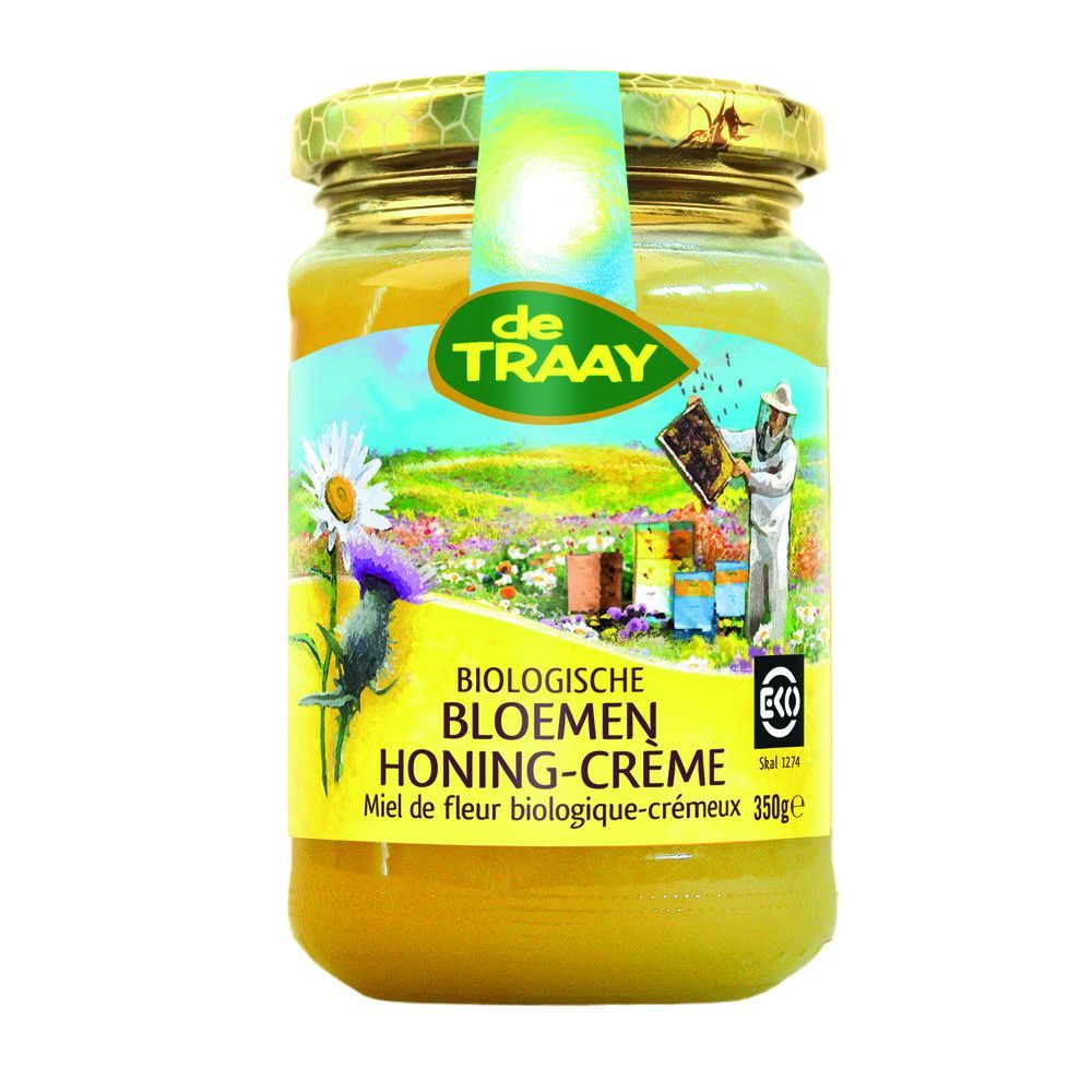 De Traay Bloemenhoning creme Bio
