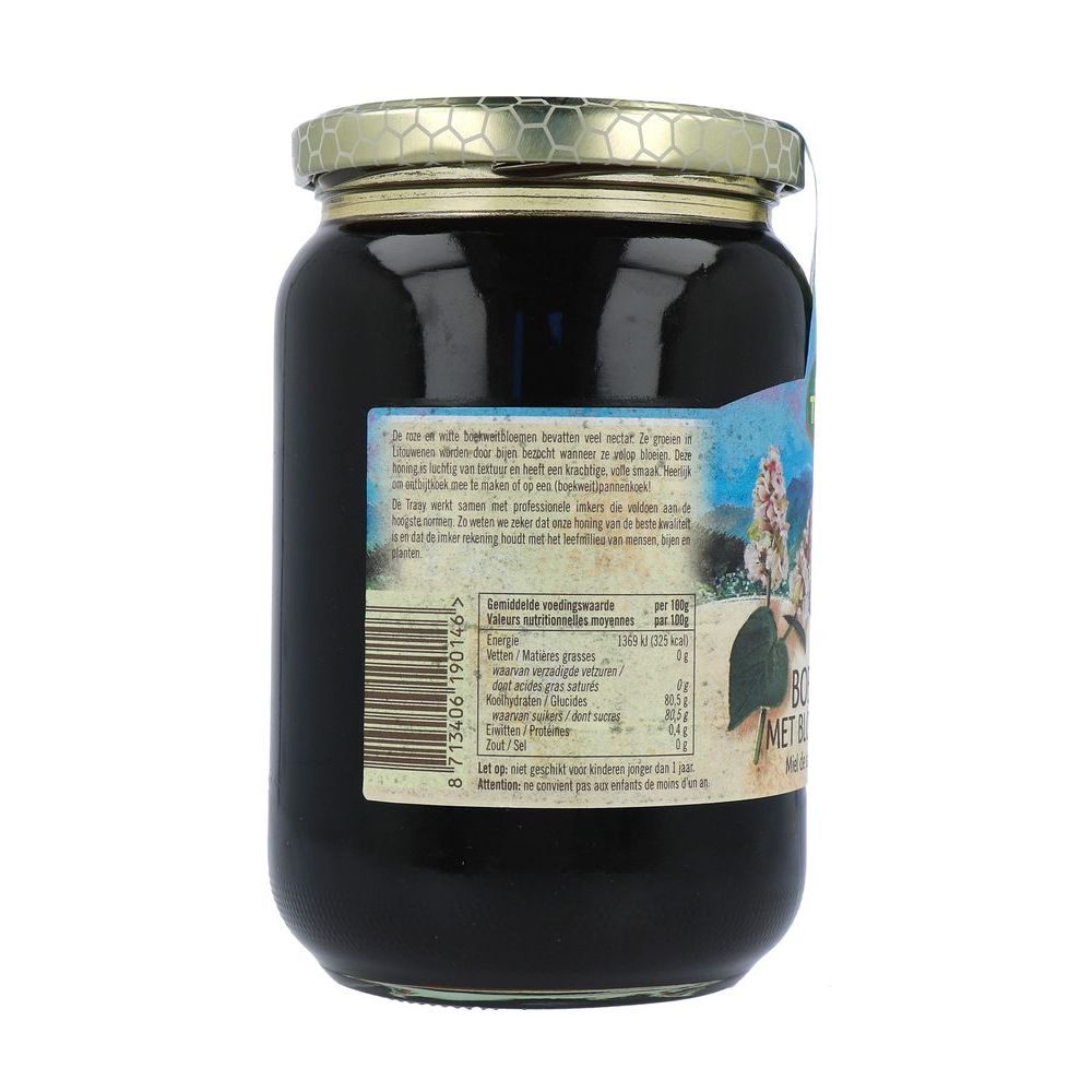 De Traay Boekweit- met bloemenhoning 900 gram