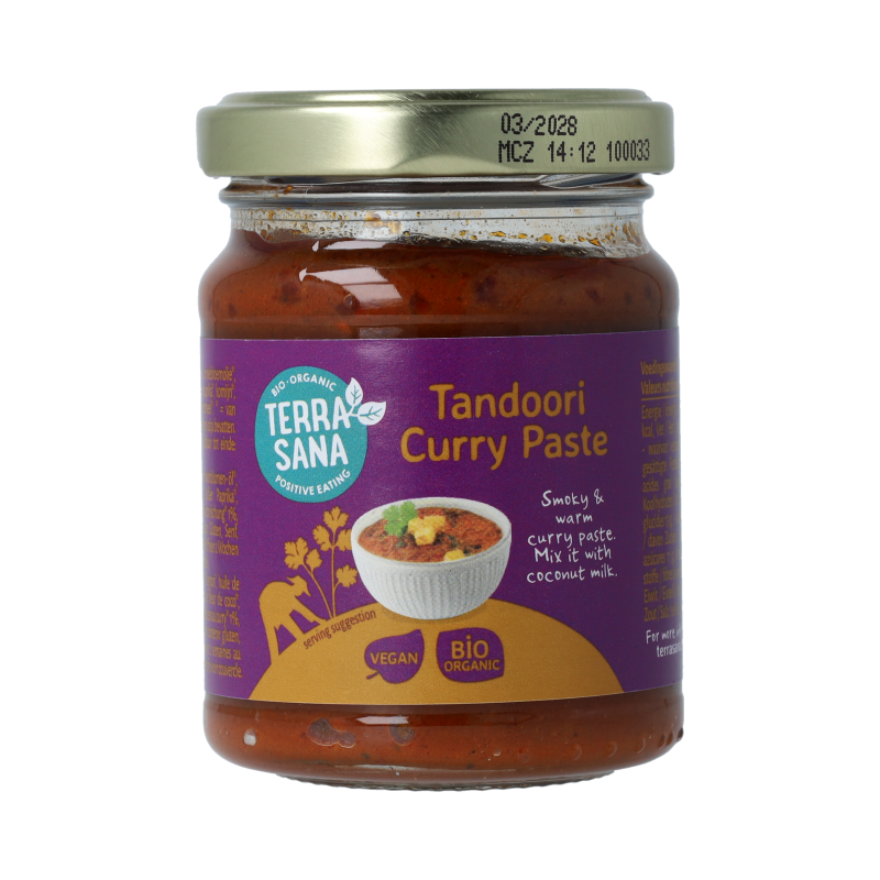 TerraSana Indiase tandoori currypasta 130 gram