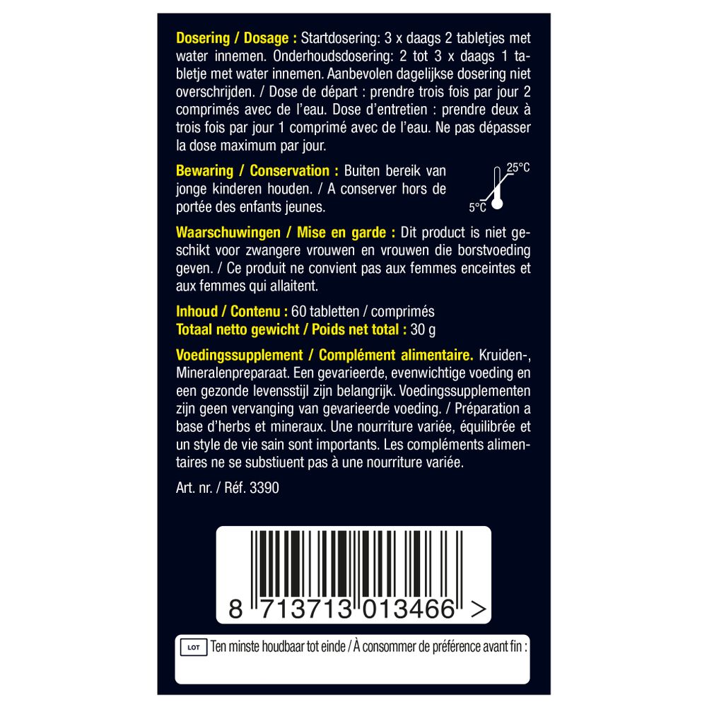 Lucovitaal Vochtbalans 60 tabletten