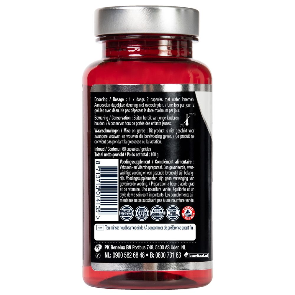 Lucovitaal Super visolie omega 3-6 60 capsules