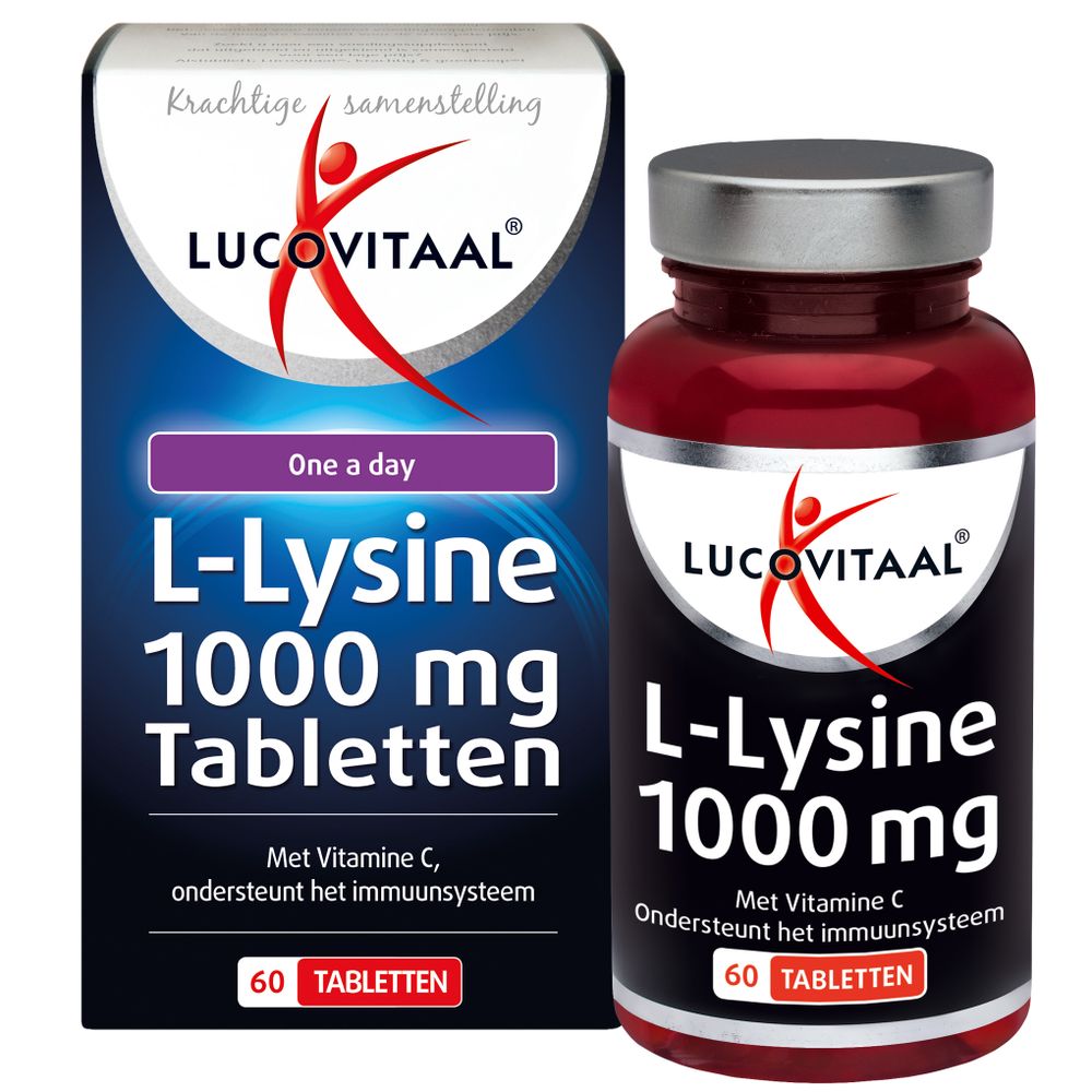 Lucovitaal L-lysine lipblaasje 60 tabletten