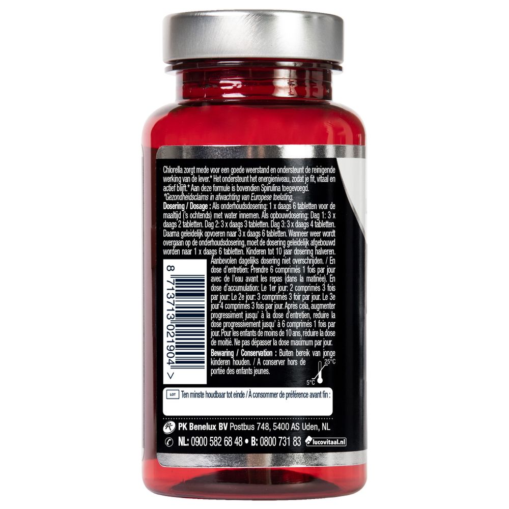Lucovitaal Chlorella spirulina 200 tabletten